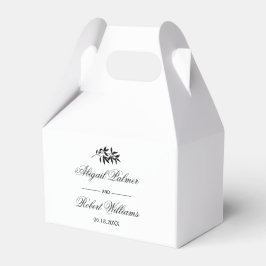 Caja Para Regalos Black and white branch Old Money wedding