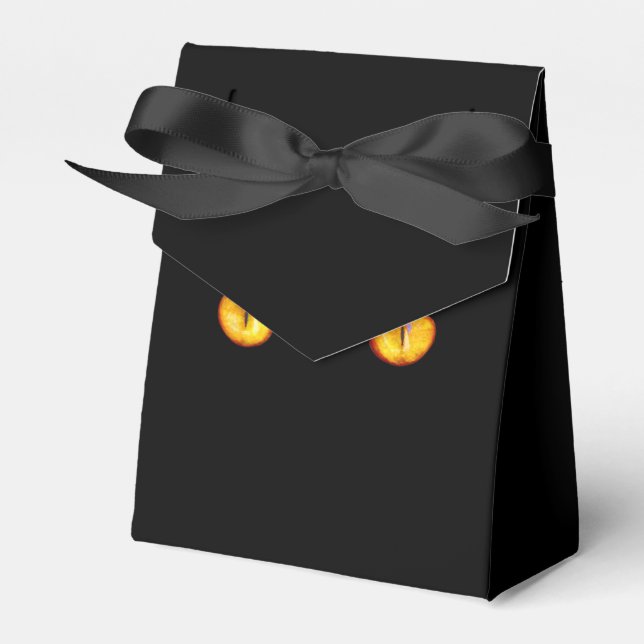 Caja Para Regalos Black Cat - Favor Box (Front Side)