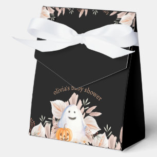 Caja Para Regalos Black Elegant Little Boo Boho Ghost Baby Shower