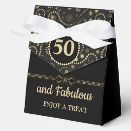 Caja Para Regalos Black &Gold ANY AGE Birthday 4"w x 2"l x 5"h