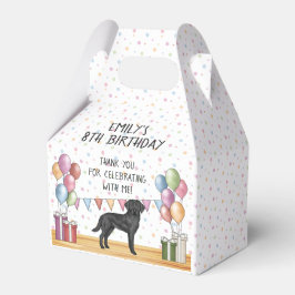 Caja Para Regalos Black Labrador Retriever Pastel Cumpleaños Gracias