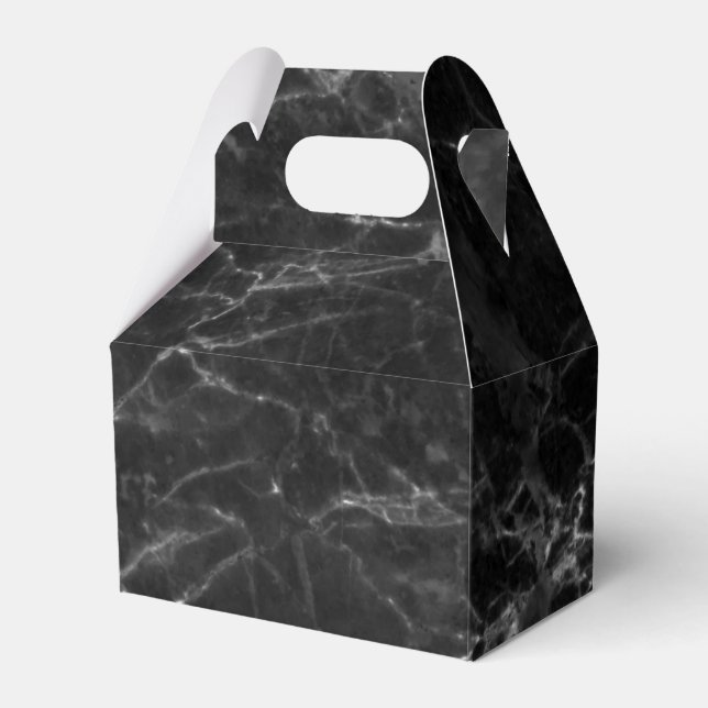 Caja Para Regalos Black Marble Stone Look (Front Side)