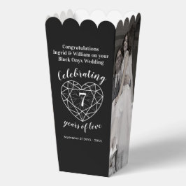 Caja Para Regalos Black onyx 7º aniversario del boda dos fotos
