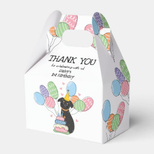 Caja Para Regalos Black Tan Brussels Griffon Dog Birday Party