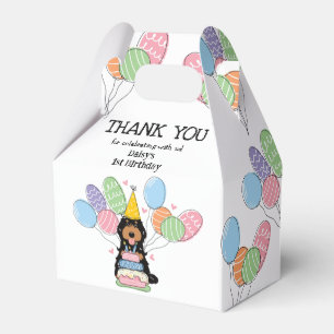 Caja Para Regalos Black Tan Cockapoo Cavapoo Cumpleaños Gracias