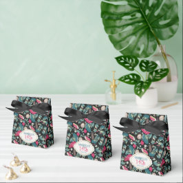 Caja Para Regalos Black Vintage Cottagecore Mushroom Birthday