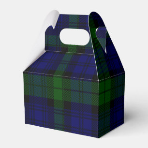 Caja Para Regalos Black Watch Tartan Blue Green Plage