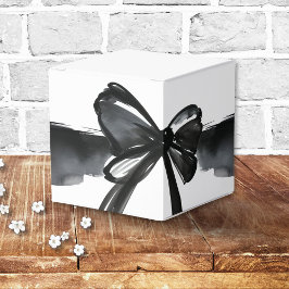 Caja Para Regalos Black Watercolor Bow Tying Knot Trendy Boda