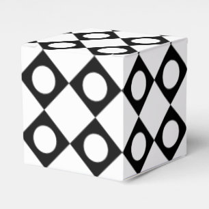 Caja Para Regalos Blanco de Mod Retro 60