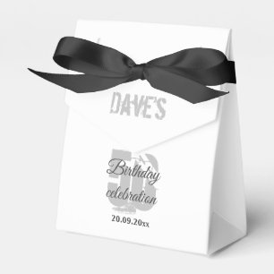 Caja Para Regalos Blanco moderno Cualquier edad 50 años fiesta de cu