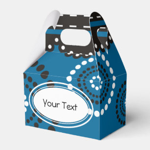 Caja Para Regalos Blanco negro de ARTdeco de la guirnalda + su
