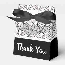 Caja Para Regalos Blanco Negro Y Gris