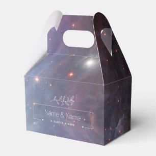 Caja Para Regalos Blanco orgánico favor retro nebulosa de Orión EDIT