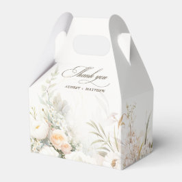 Caja Para Regalos Blanco Rústico Elegante