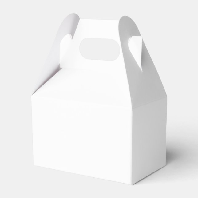 Caja Para Regalos Blanco Sólido (Front Side)