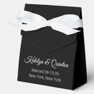 Caja Para Regalos Blanco y negro de estilo