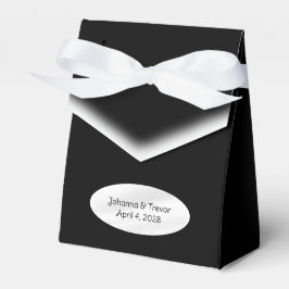 Caja Para Regalos Blanco y negro personalizado