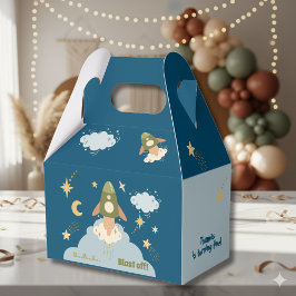Caja Para Regalos Blast off space adventure kids cumpleaños