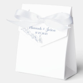 Caja Para Regalos Blissful Blue Blooms Wedding Favor Boxes