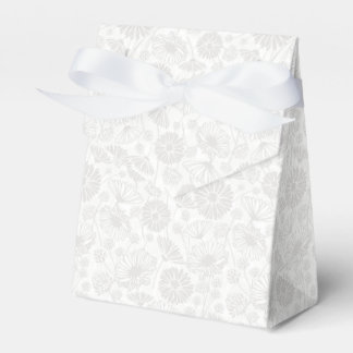 Caja Para Regalos Bloom suave (gris) | Blanca)
