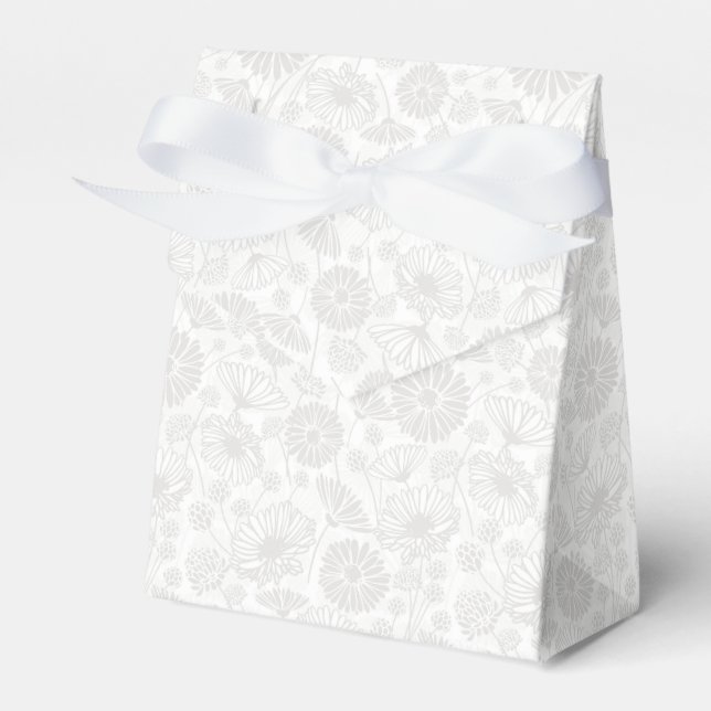 Caja Para Regalos Bloom suave (gris) | Blanca) (Front Side)