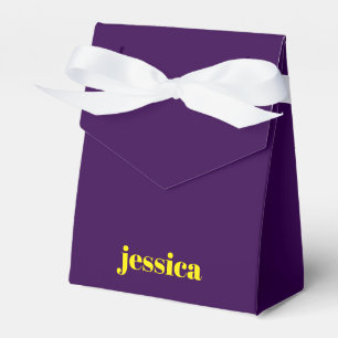 Caja Para Regalos Bloque de color minimalista nombre personalizado 