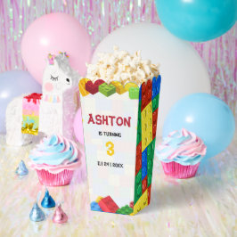 Caja Para Regalos Bloques de construcción Invitación al cumpleaños, 