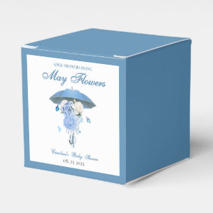 Caja Para Regalos Blue April Showers Bring May Flower Baby Shower