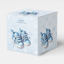 Caja Para Regalos Blue Baby Shoes Favor Box