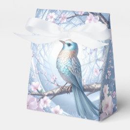 Caja Para Regalos Blue Bird Floral Favor Box