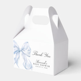 Caja Para Regalos Blue Bow Baby Shower Coquette Bow Theme