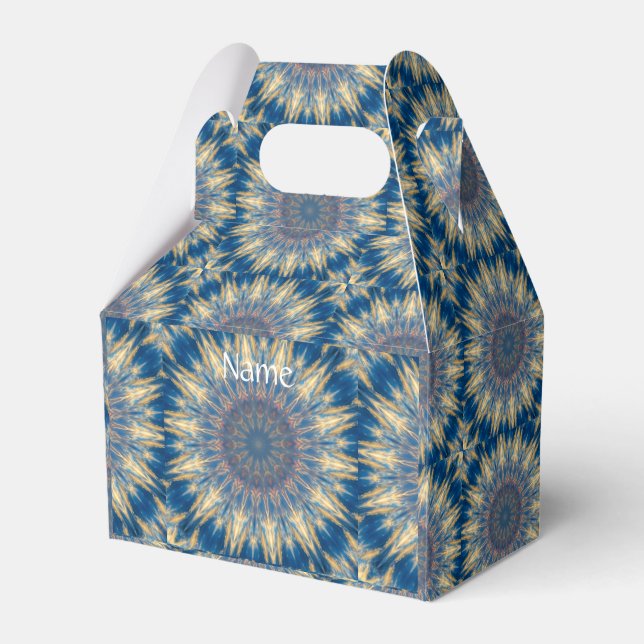 Caja Para Regalos Blue Chakra Kaleidoscope Thunder_Cove (Front Side)