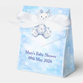 Caja Para Regalos Blue Chinoiserie Baby Shower Favor Box