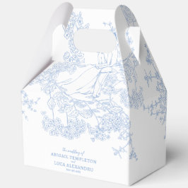 Caja Para Regalos Blue Chinoiserie Toile de Jouy Boda