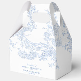 Caja Para Regalos Blue Chinoiserie Toile de Jouy Boda