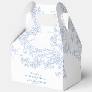 Caja Para Regalos Blue Chinoiserie Toile de Jouy Boda