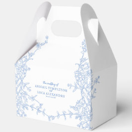 Caja Para Regalos Blue Chinoiserie Toile de Jouy Boda