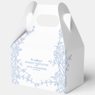 Caja Para Regalos Blue Chinoiserie Toile de Jouy Boda
