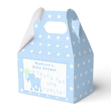 Blue Circus Cute Elephant Gracias Por Venir