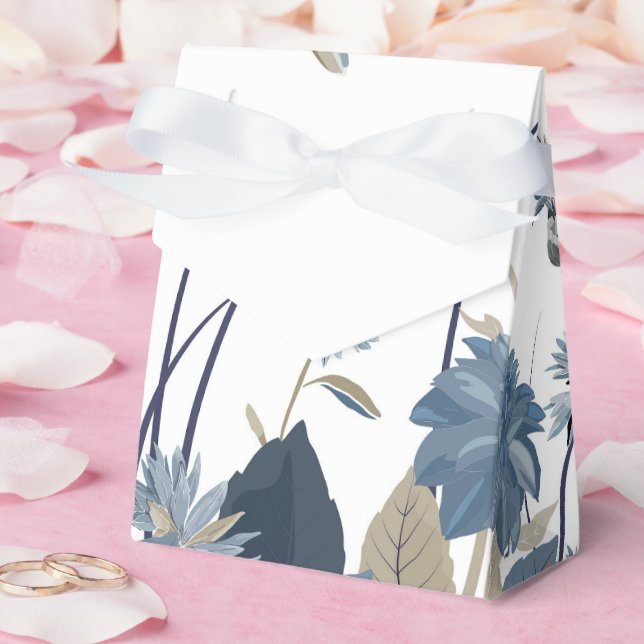 Caja Para Regalos Blue Dahlias Cornflower (Boda)