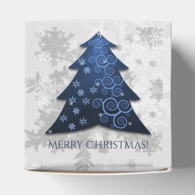 Caja Para Regalos Blue Festix Christmas Tree Favorito Box (Parte superior)