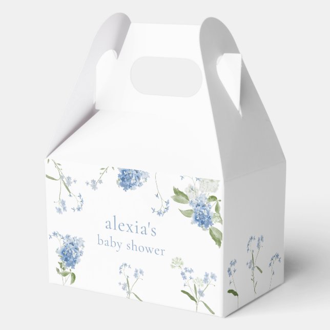 Caja Para Regalos Blue Floral Baby in Bloom Boy Flowers (Anverso)
