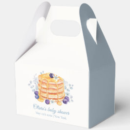 Caja Para Regalos Blue Floral Blueberry Pancake Brunch Baby Shower