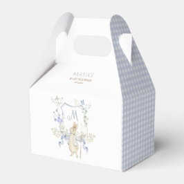 Caja Para Regalos Blue Gingham Peter the Rabbit Baby Shower MUTED BL