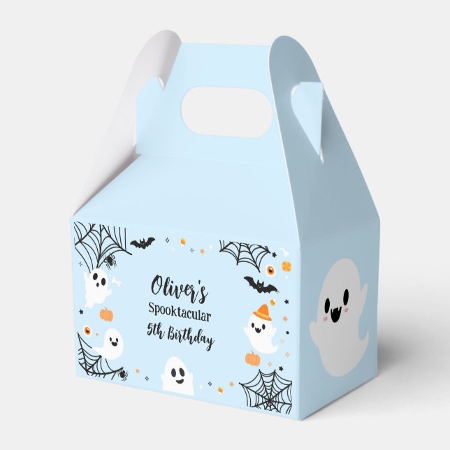 Caja Para Regalos Blue Halloween Spooky Ghost (Front Side)