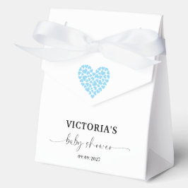 Caja Para Regalos Blue Heart Baby Shower Party