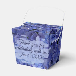 Caja Para Regalos Blue Hydrangea Floral Takeout