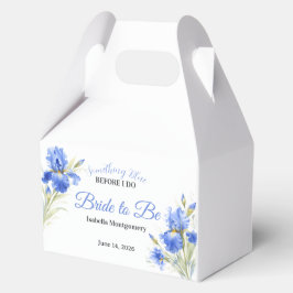 Caja Para Regalos Blue Iris Bride to Be Something Blue Bridal Shower