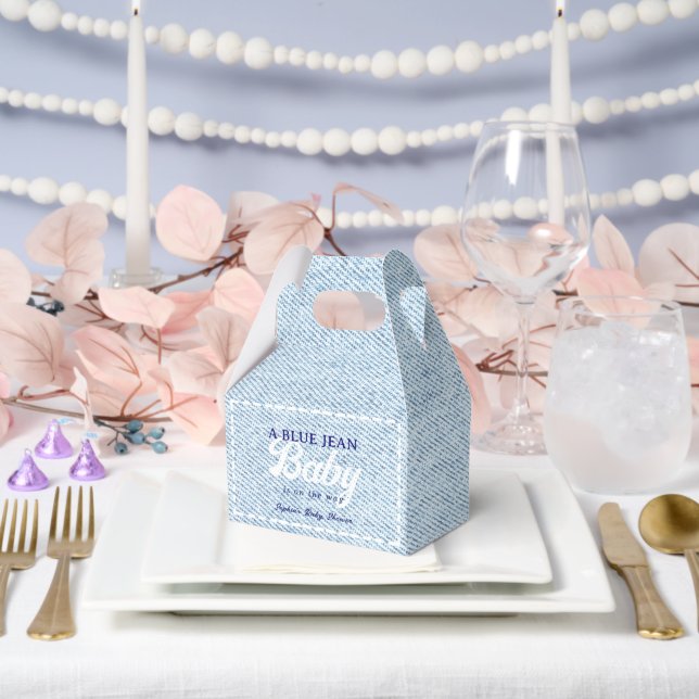 Caja Para Regalos Blue Jean Baby Boy Baby Shower  (Boda)