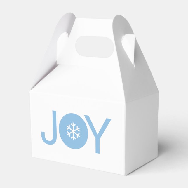 Caja Para Regalos Blue Joy Navidades Favor Box (Front Side)